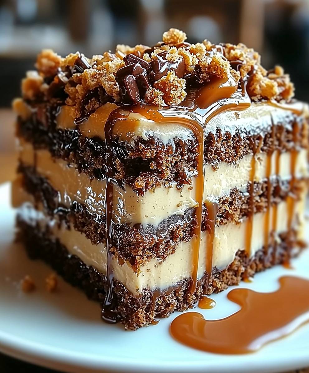Caramel Toffee Crunch Cake