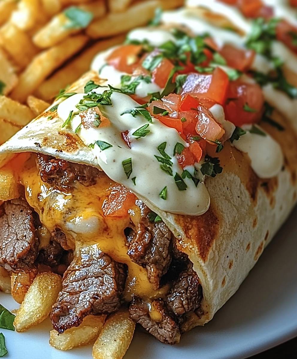 Steak and Cheese Burritos