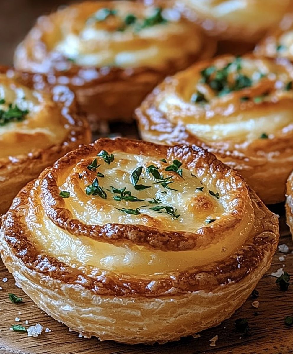 Garlic Cheesy Cruffins