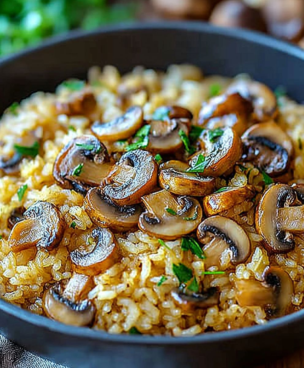 Soy Sauce Mushroom Rice