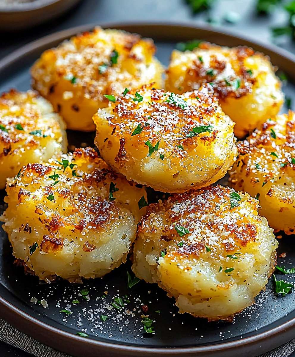 Crispy Garlic Parmesan Potatoes