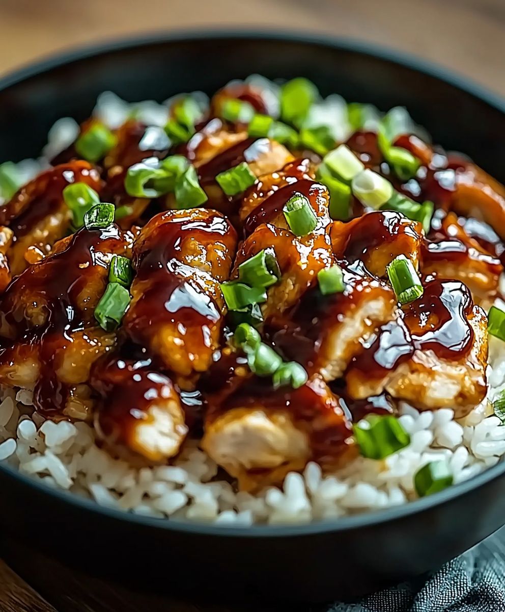 Honey BBQ Chicken Rice