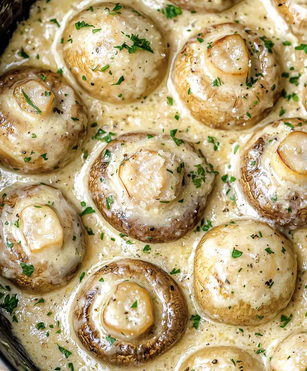 Garlic Parmesan Mushrooms