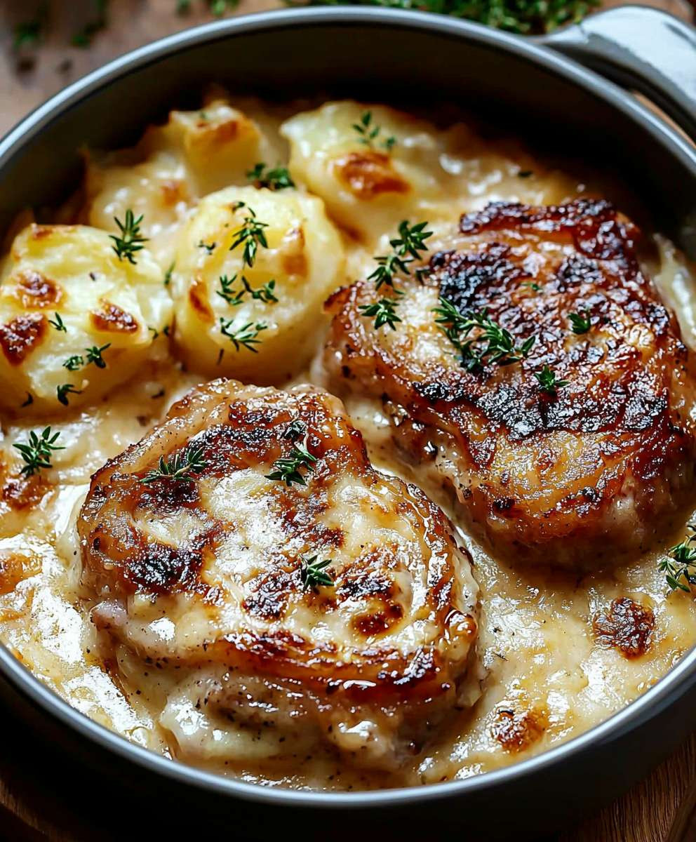 Smothered Pork Chops Casserole