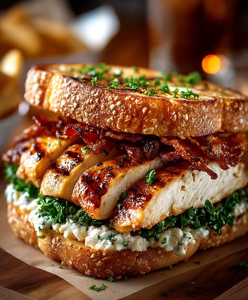 Bacon Ranch Chicken Melt
