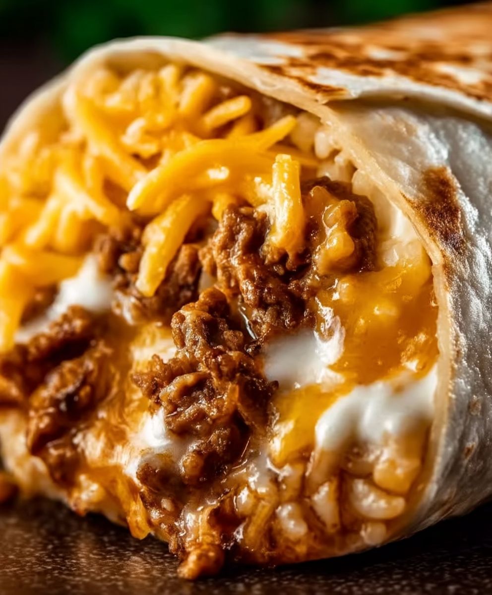 Beefy Melt Burrito