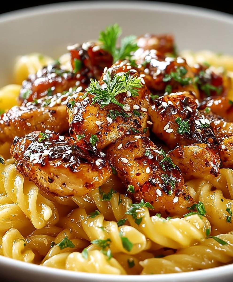 Honey pepper chicken pasta