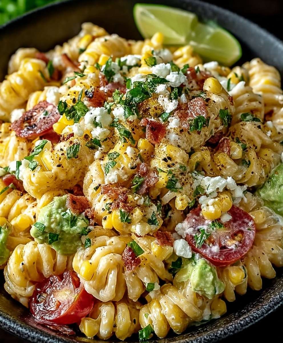 Mexican street corn pasta
