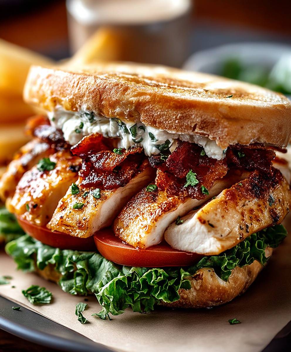 Bacon Ranch Chicken Melt