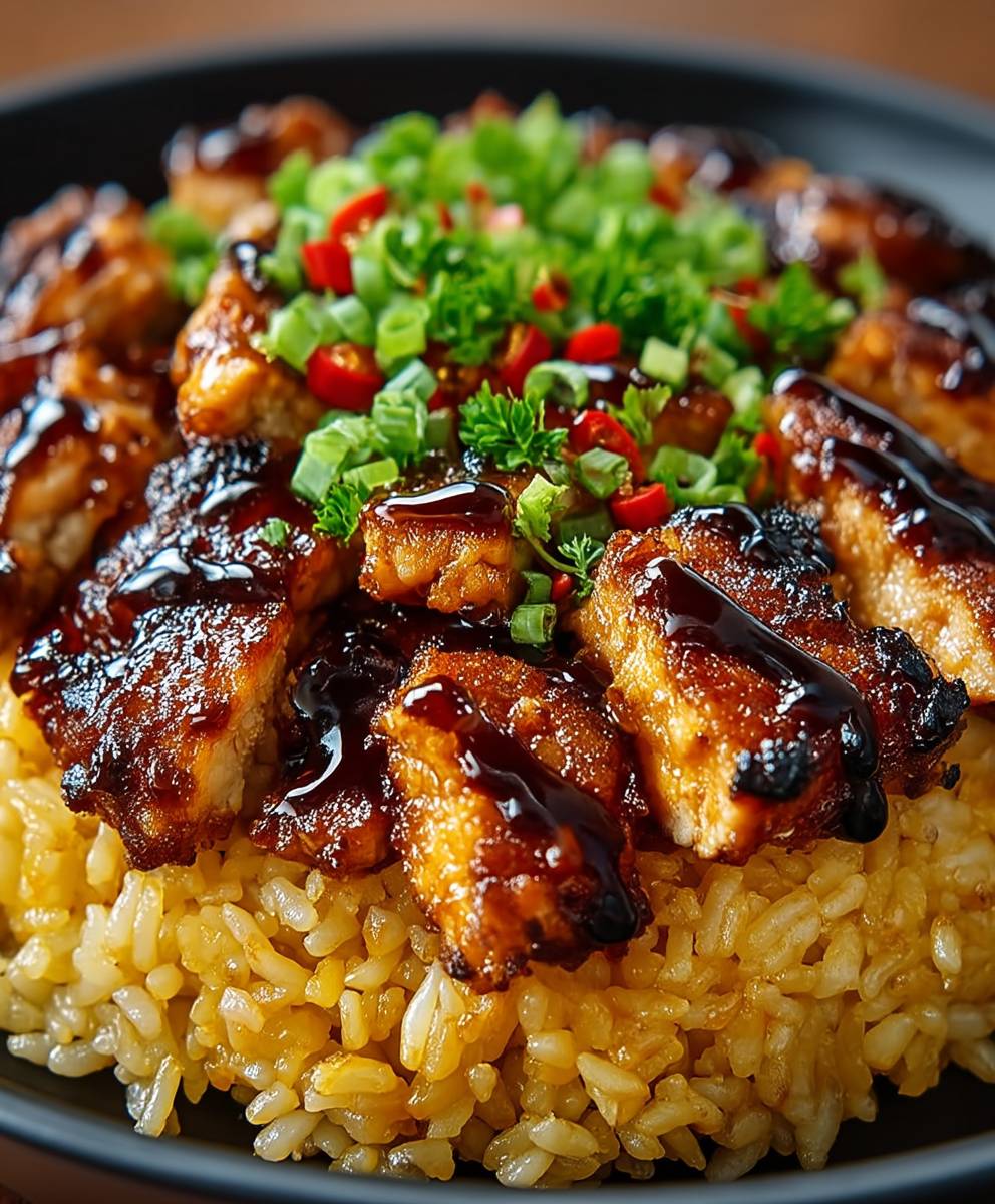 Honey BBQ Chicken Rice