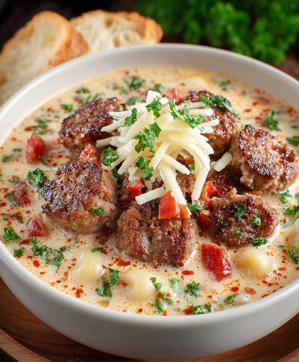 Parmesan Italian Sausage Soup