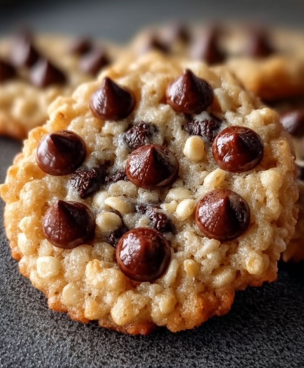 Choco oat peanut cookies