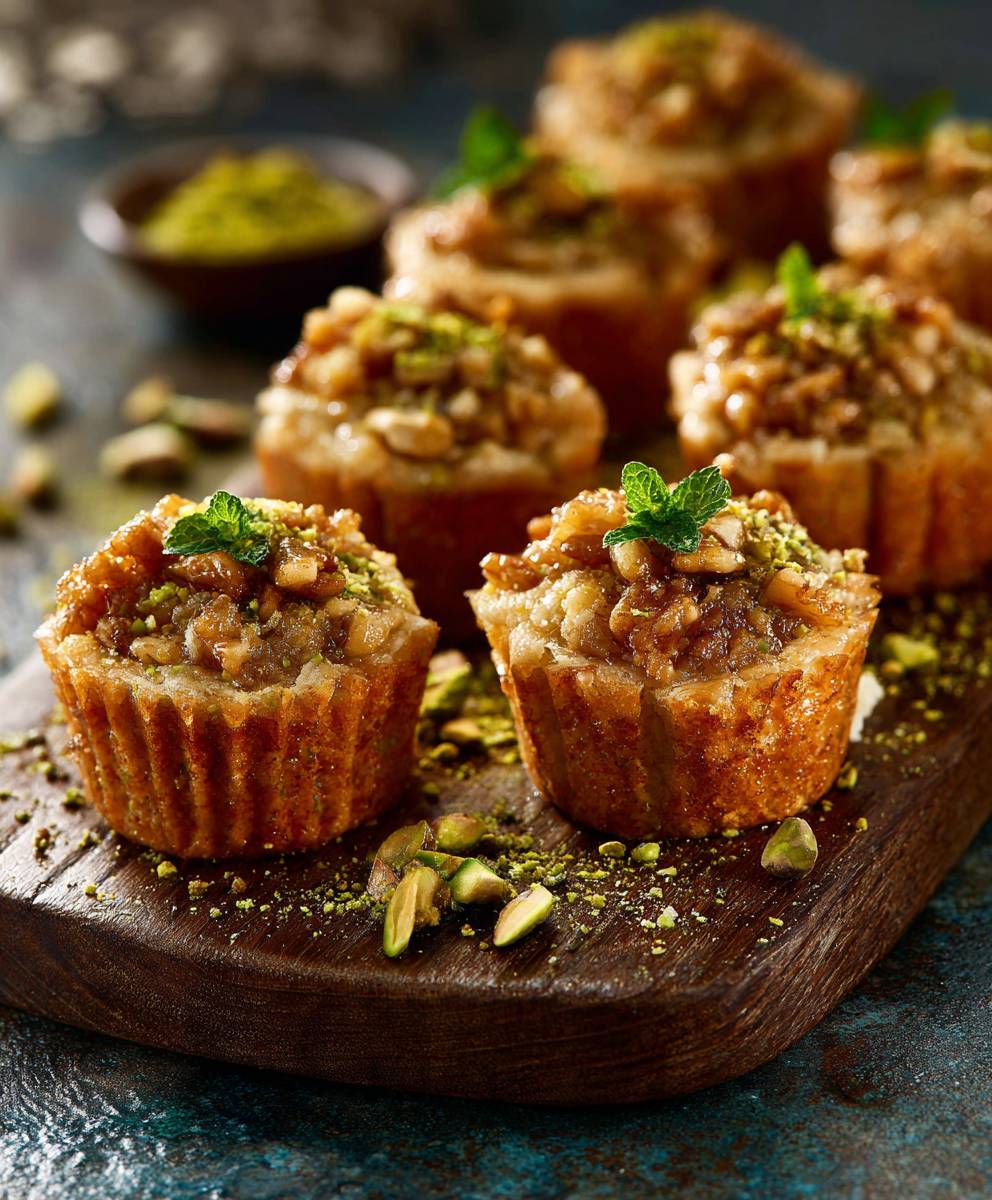 Baklava muffins fusion