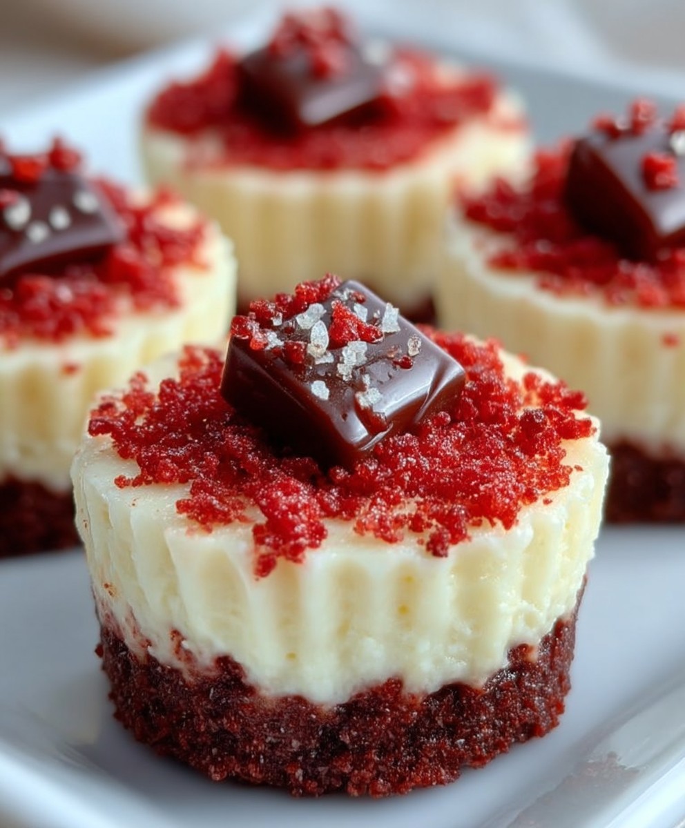 Red Velvet Mini Cheesecakes
