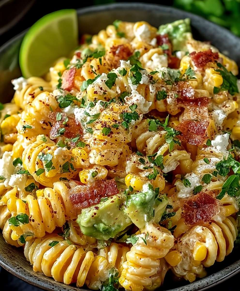 Mexican street corn pasta