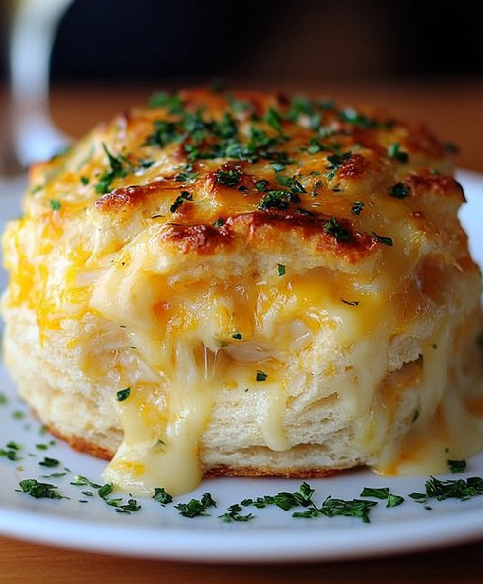 Crab Stuffed Cheddar Bay Biscuit