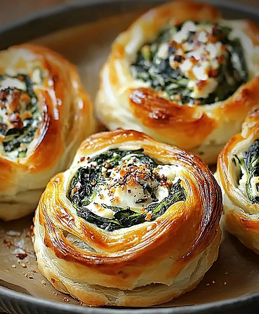 Flaky Spinach Puffs