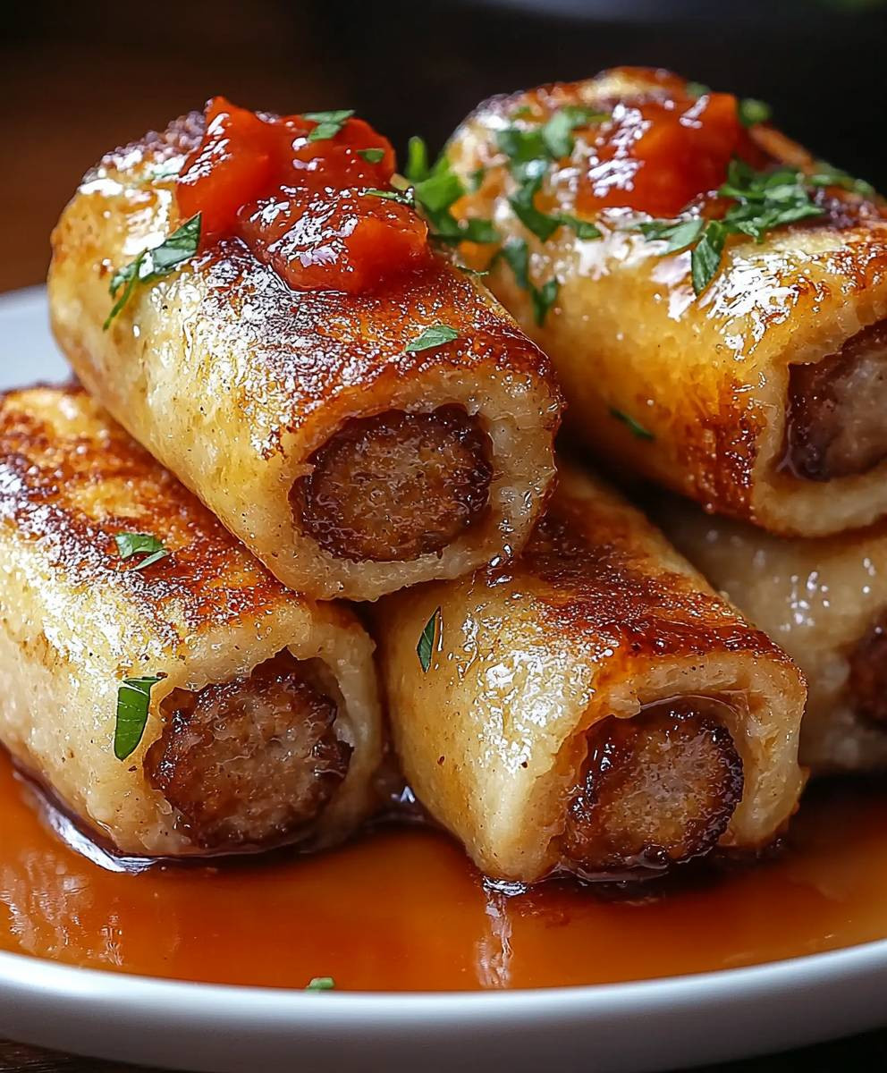 Sausage French Toast Roll-Ups