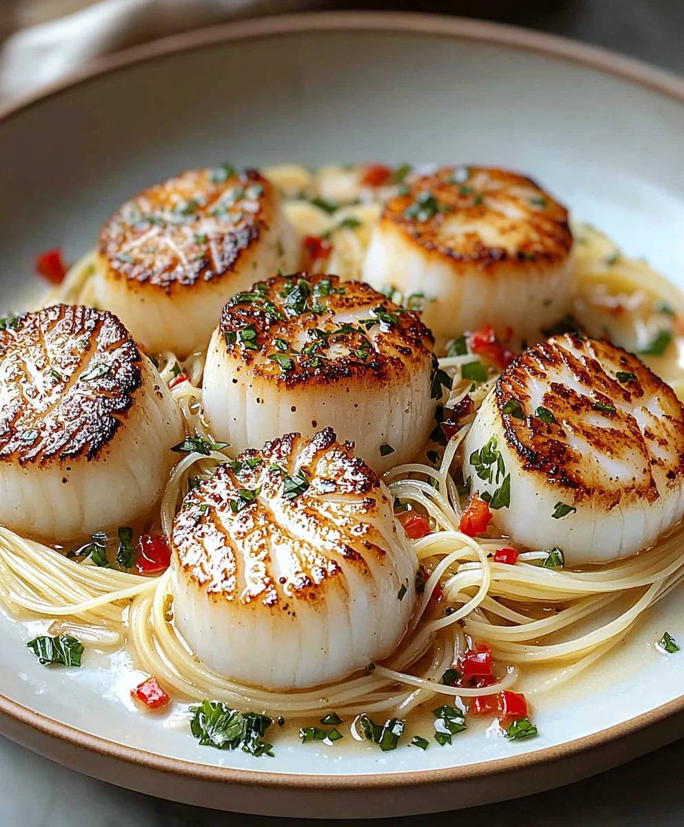 Sea Scallops Angel Hair Pasta