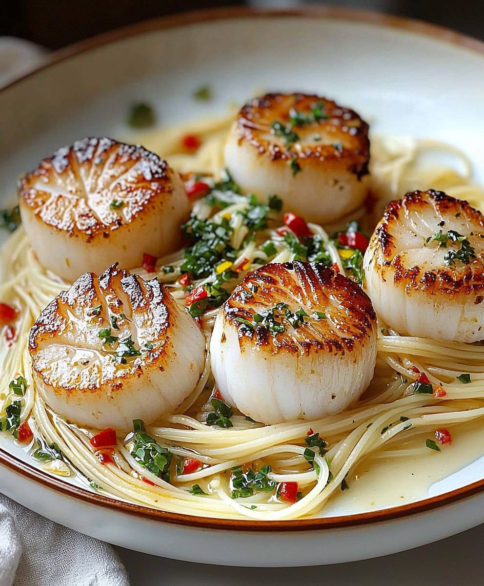 Sea Scallops Angel Hair Pasta