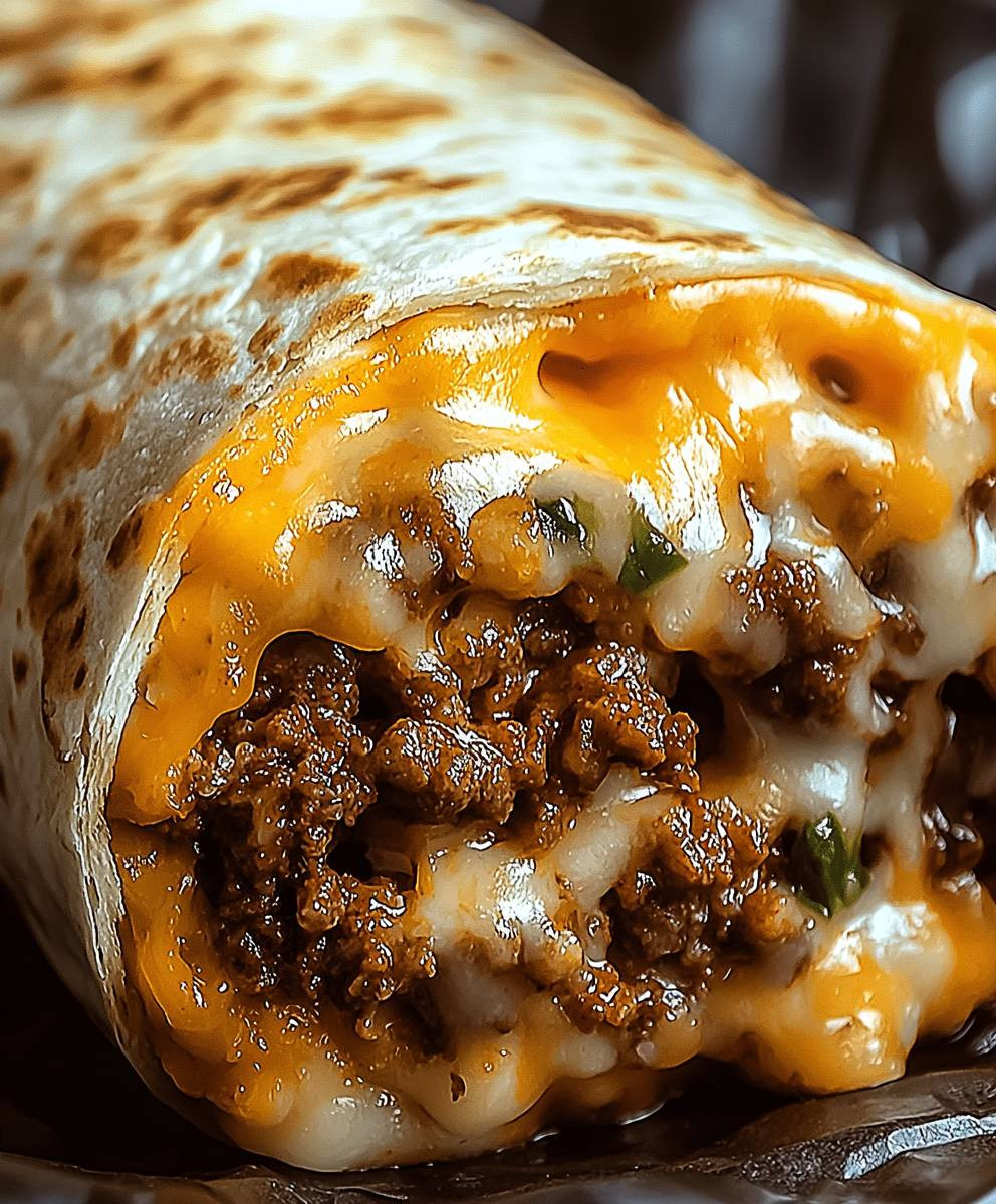 Beefy Melt Burrito