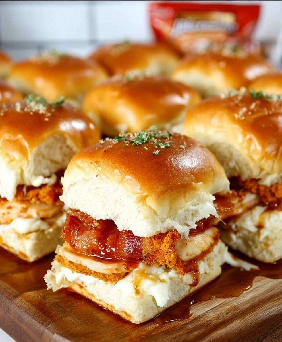 Maple Chicken Bacon Sliders
