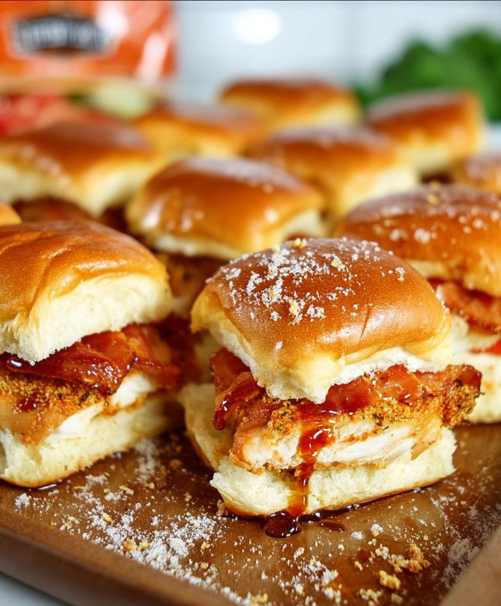 Maple Chicken Bacon Sliders