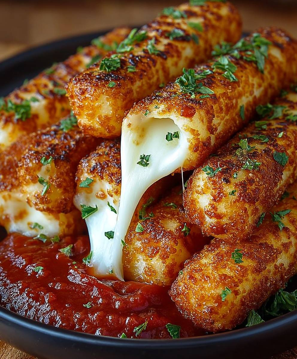 Crispy Golden Mozzarella Sticks