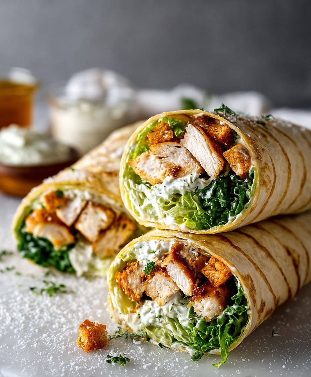Chicken Caesar Wraps
