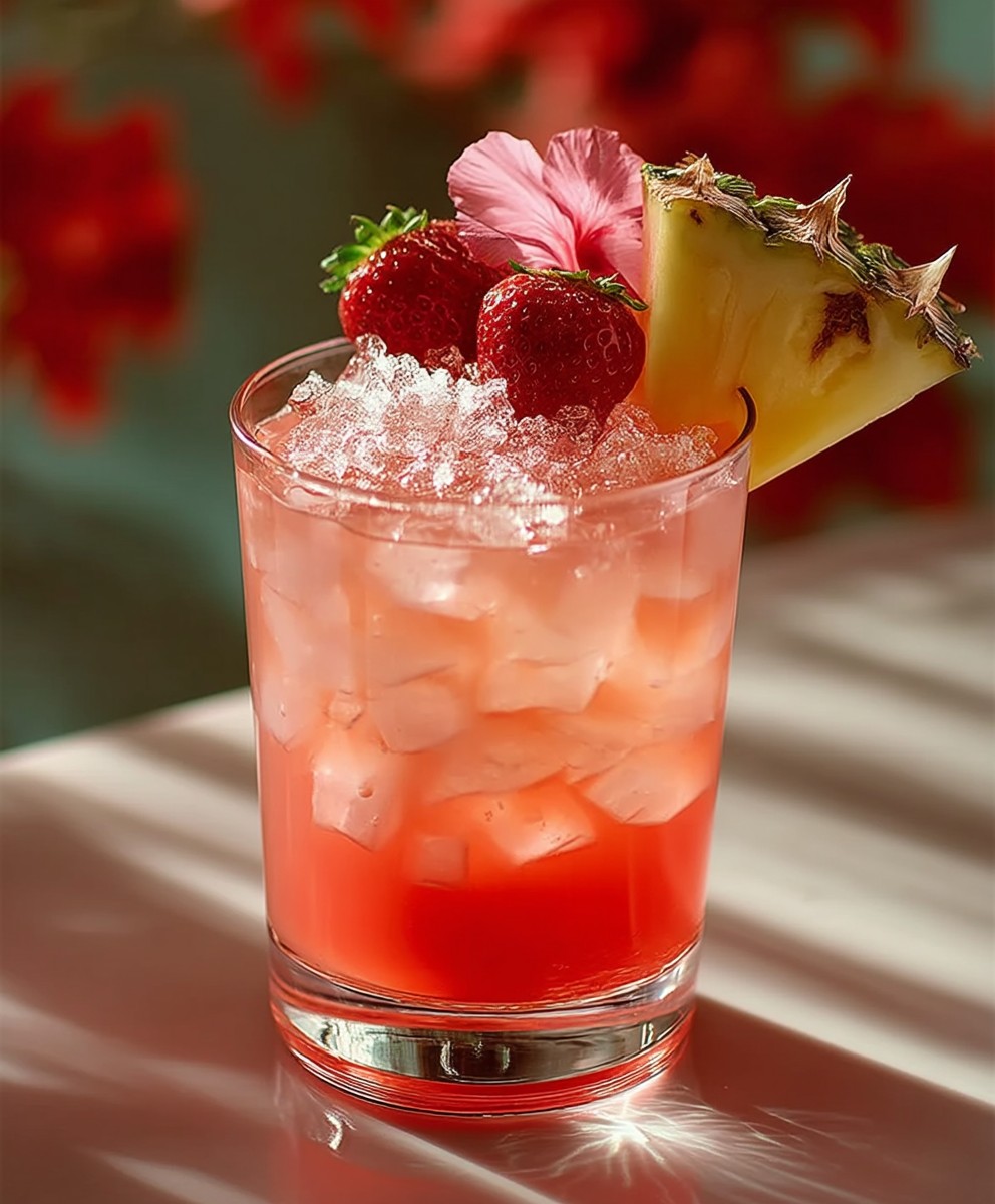 Tropical Pink Coconut Rum Punch