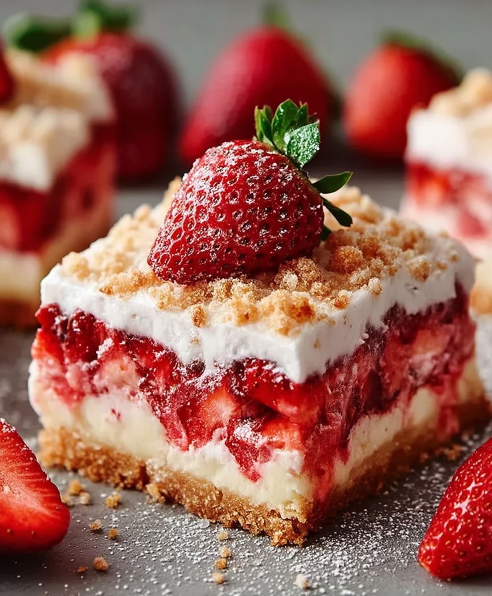 Strawberry Shortcake Bars
