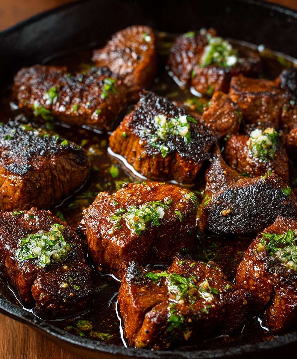 Cajun Garlic Butter Steak Bites