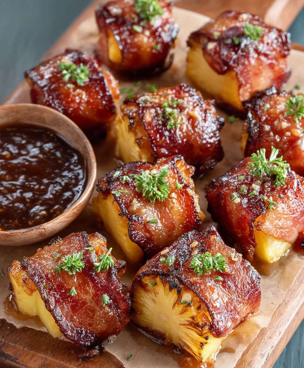 Bacon Wrapped Pineapple