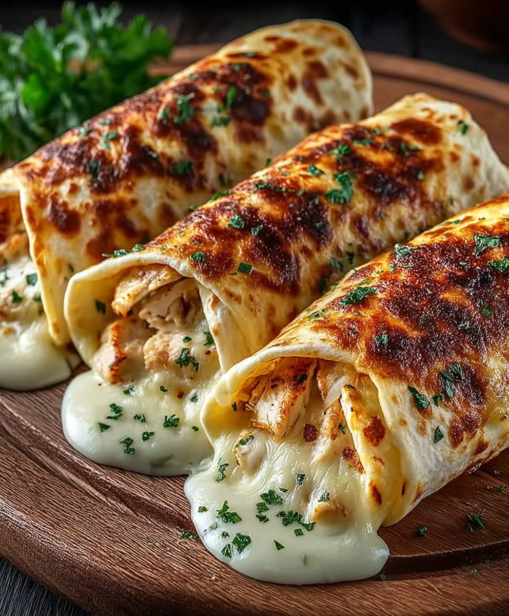 Garlic Chicken Wraps