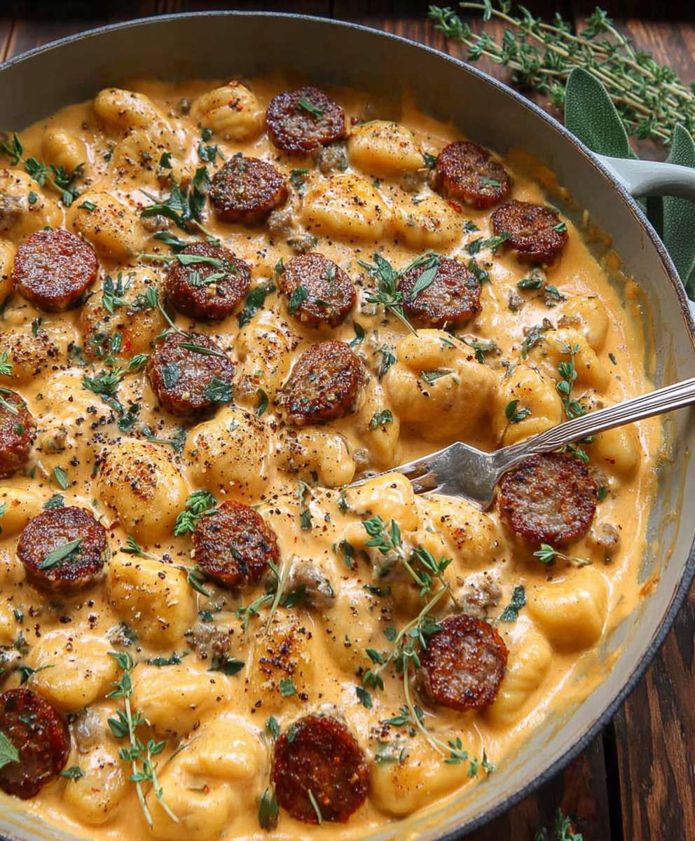 Butternut Squash Gnocchi with Sausage