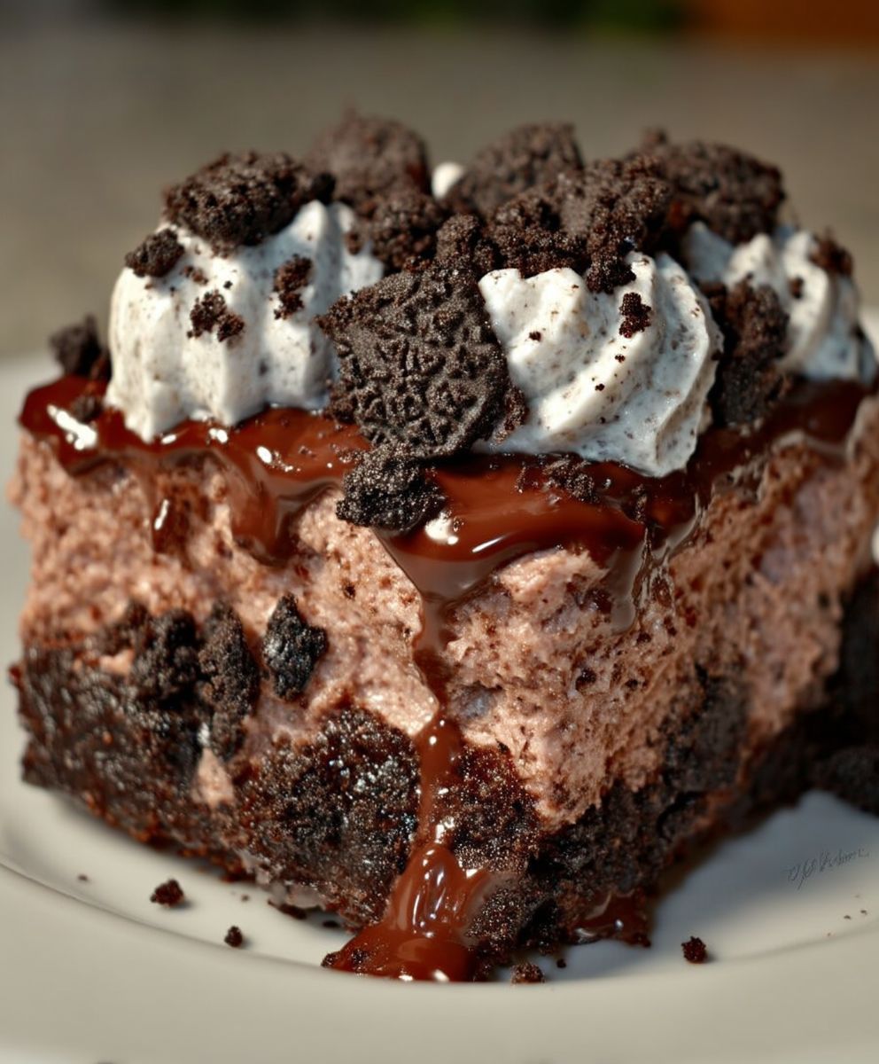 Oreo dirt cake