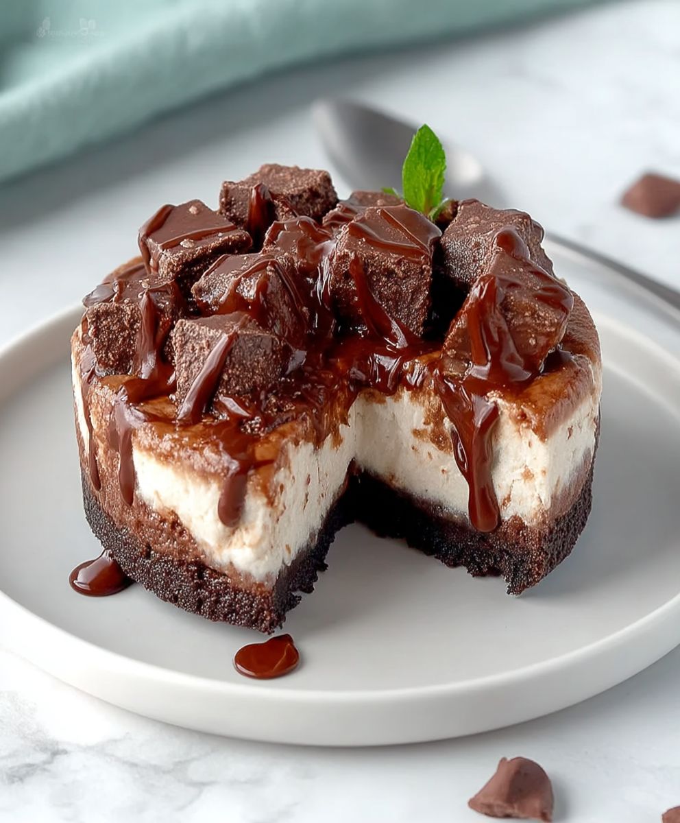 Frozen Brownie Ice Cream Cake