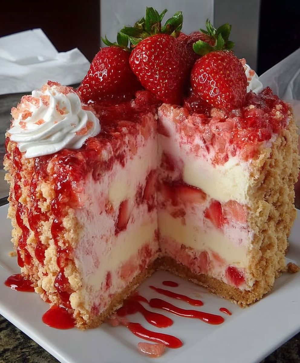 Strawberry Shortcake Cheesecake