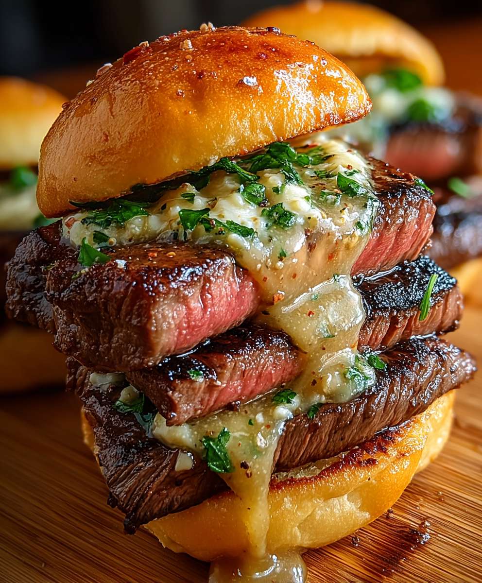 Cowboy Butter Steak Sliders