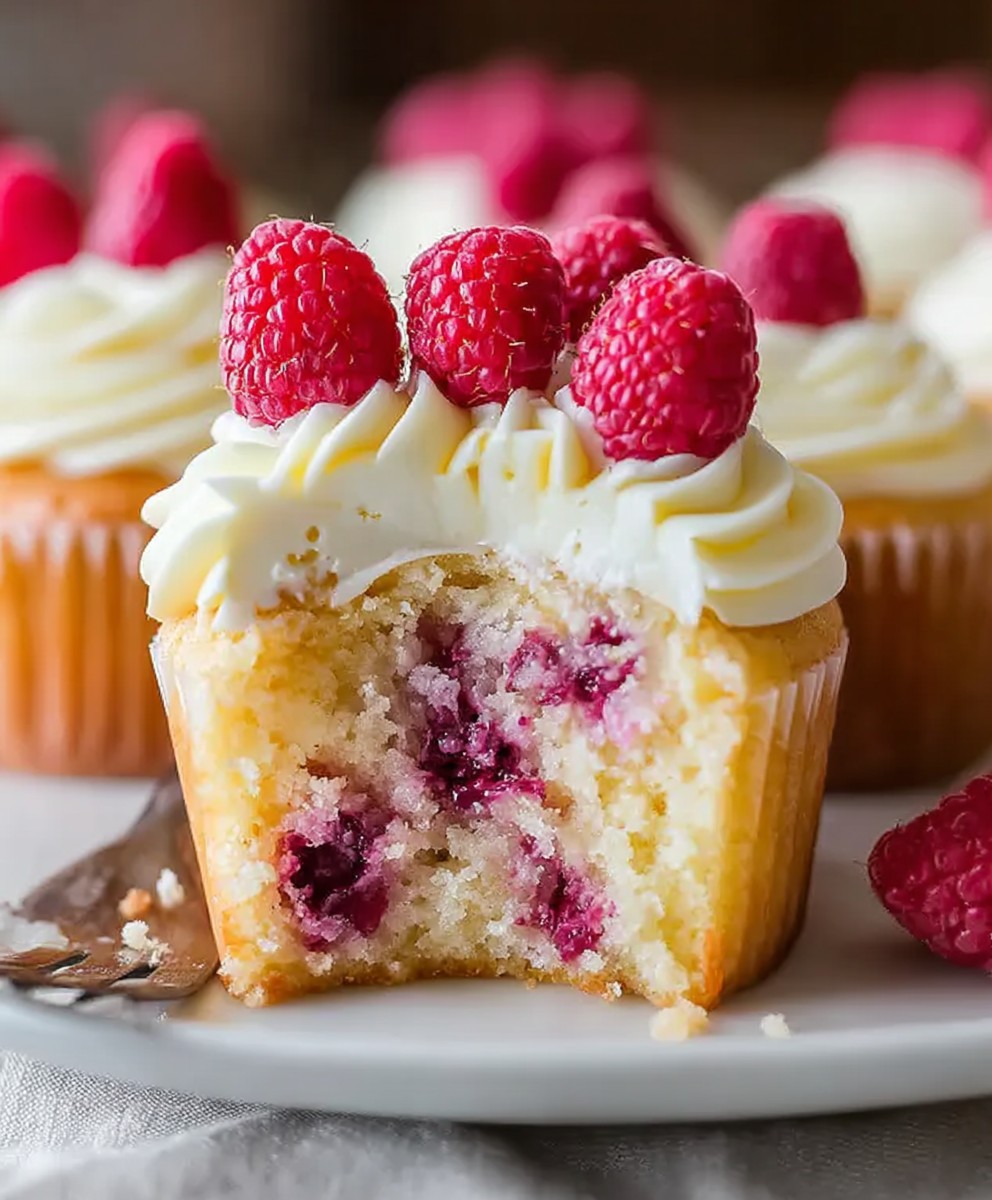 Raspberry lemon cupcakes