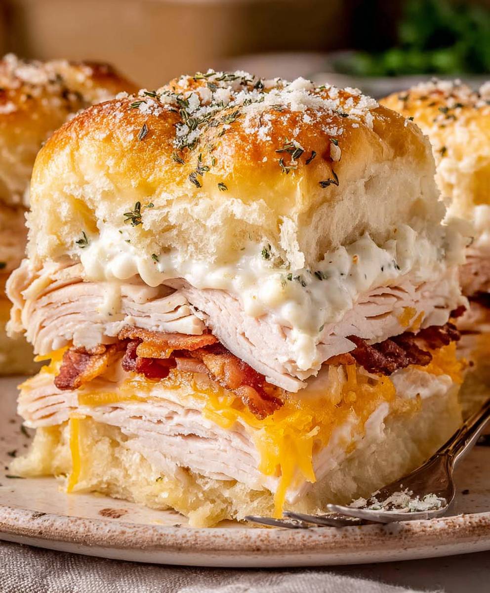 Chicken Bacon Ranch Sliders