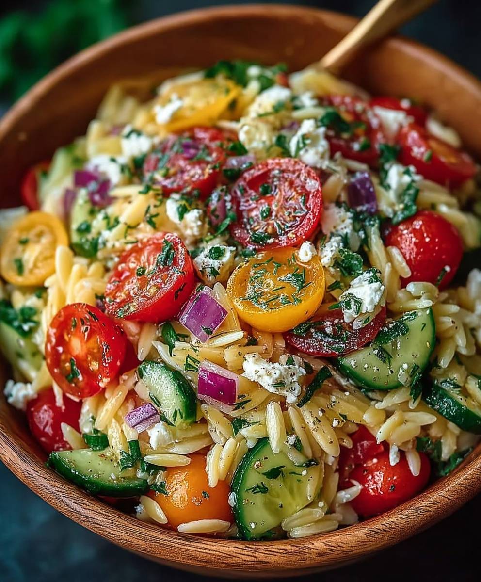Lemon Orzo Pasta Salad