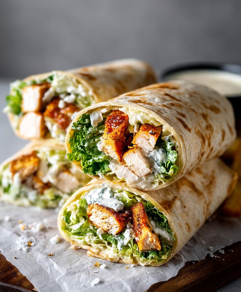 Chicken Caesar Wraps