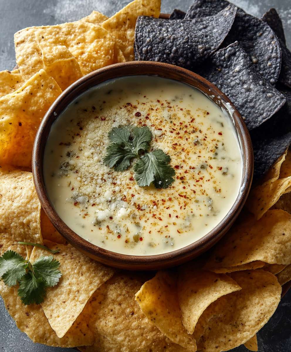 Easy white queso dip
