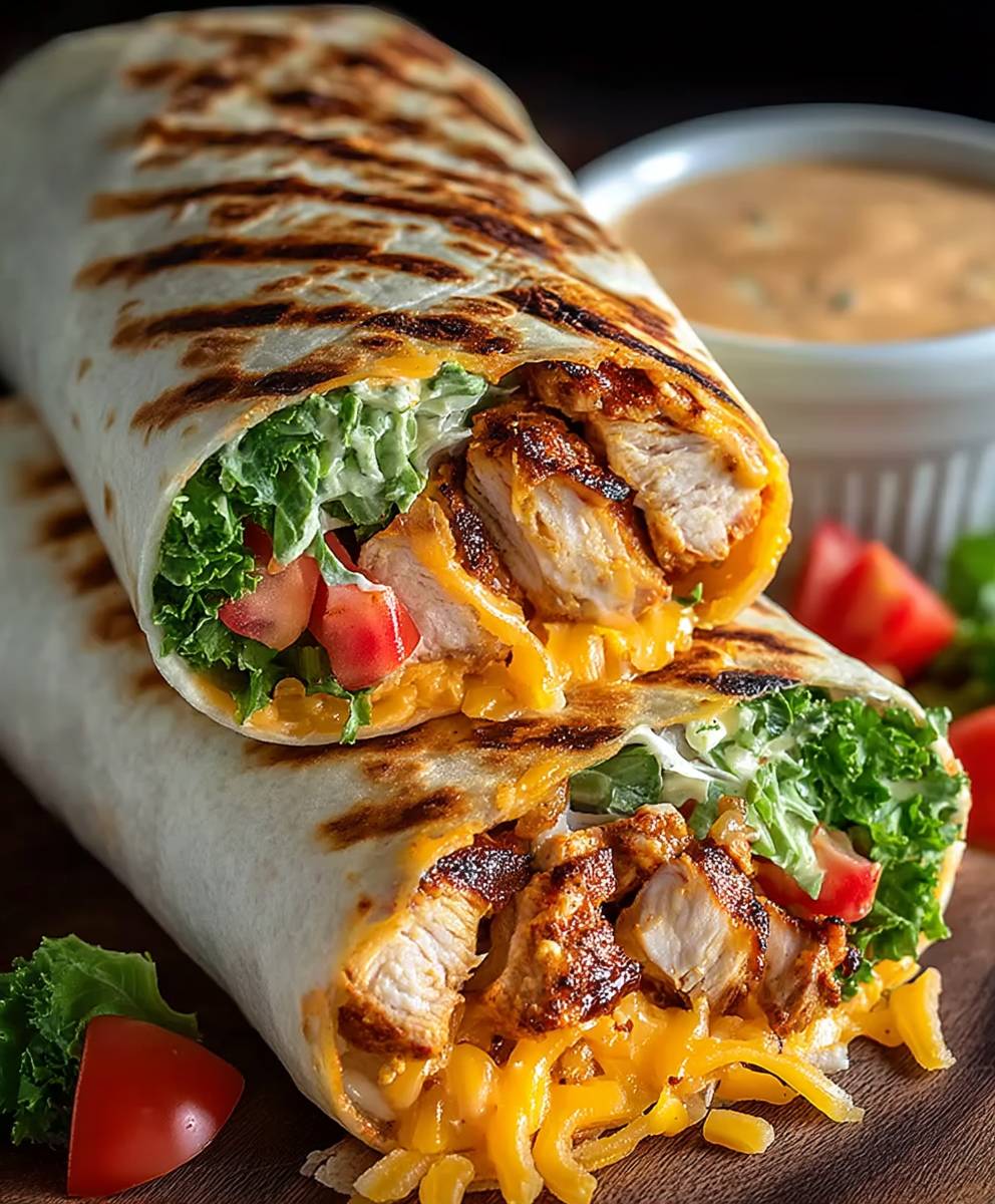 Chipotle chicken wrap