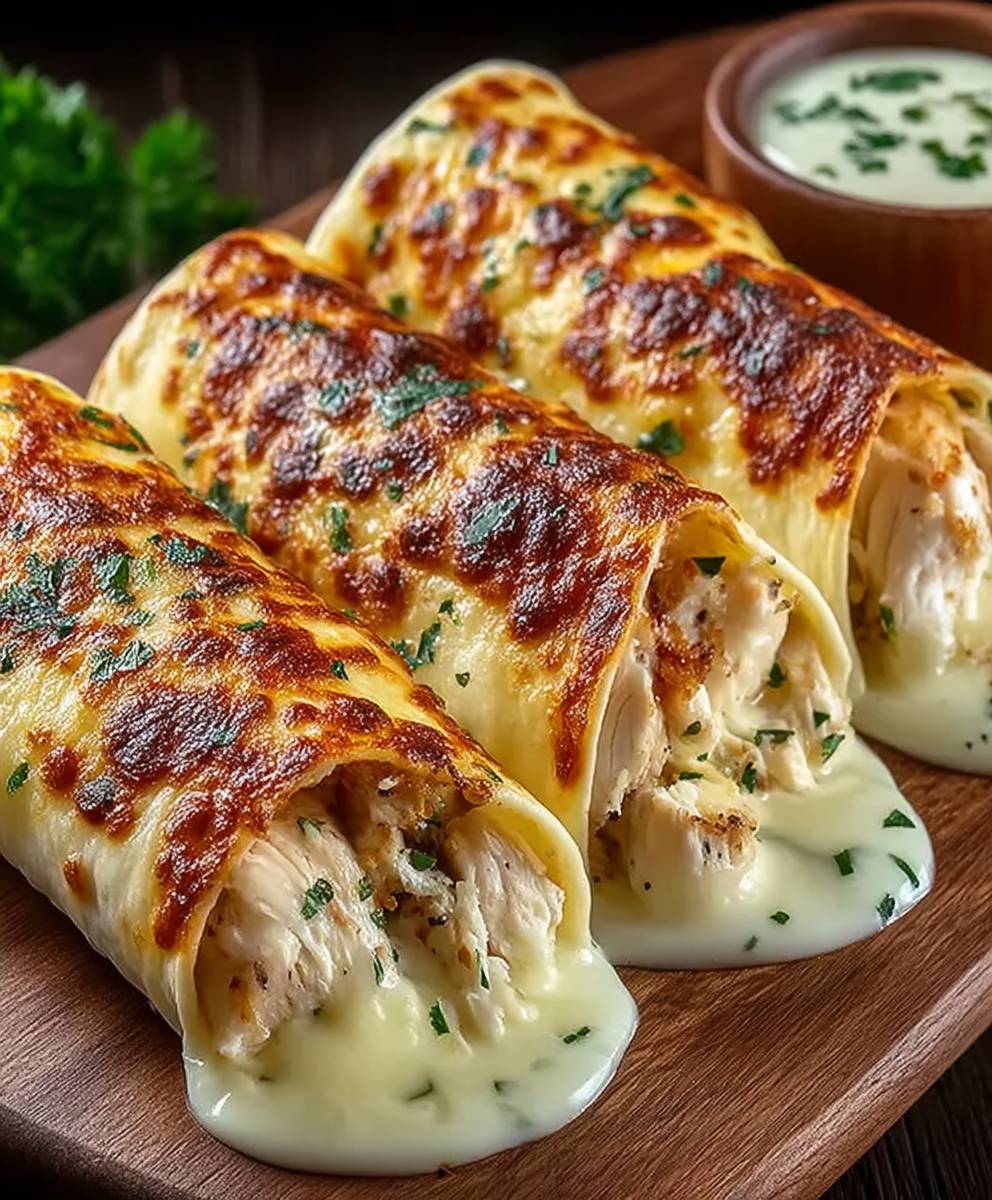 Garlic Chicken Wraps