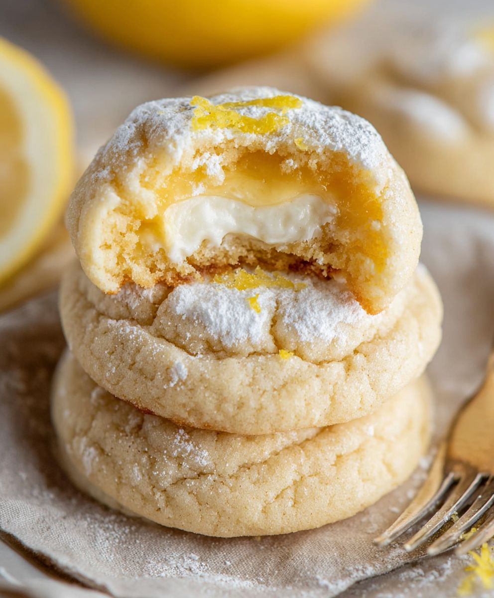 Lemon cheesecake cookies