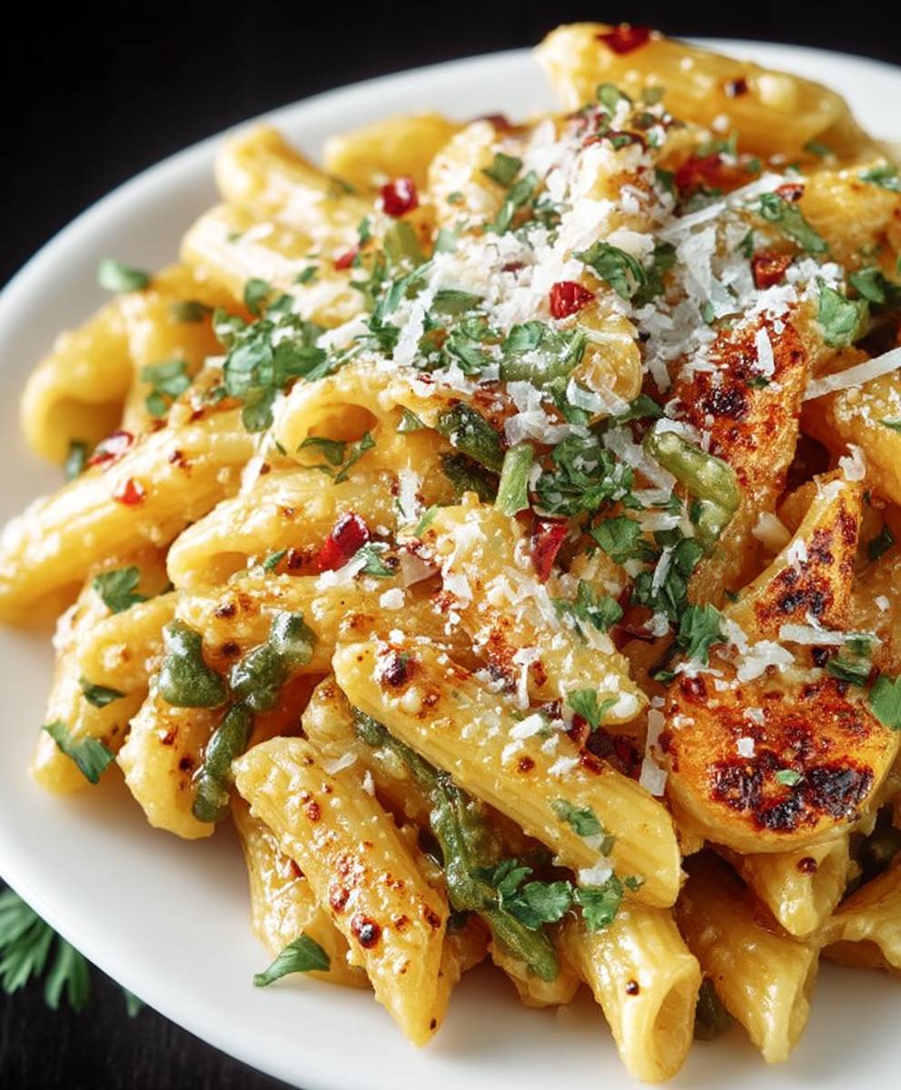 Garlic Parmesan Lentil Pasta