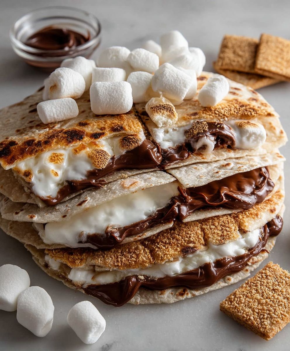 Smores tortilla easy dessert