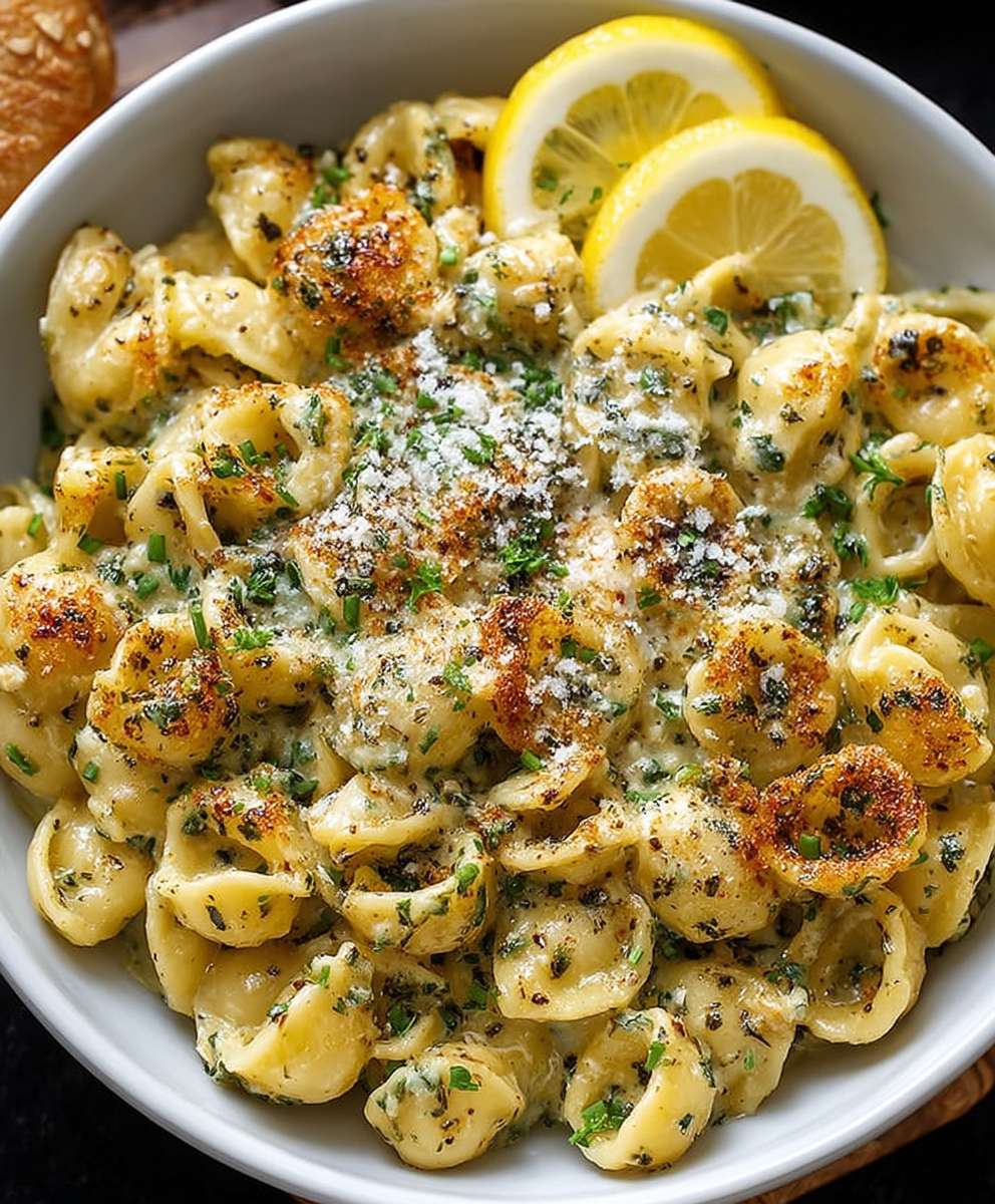 Garlic butter pasta one pot